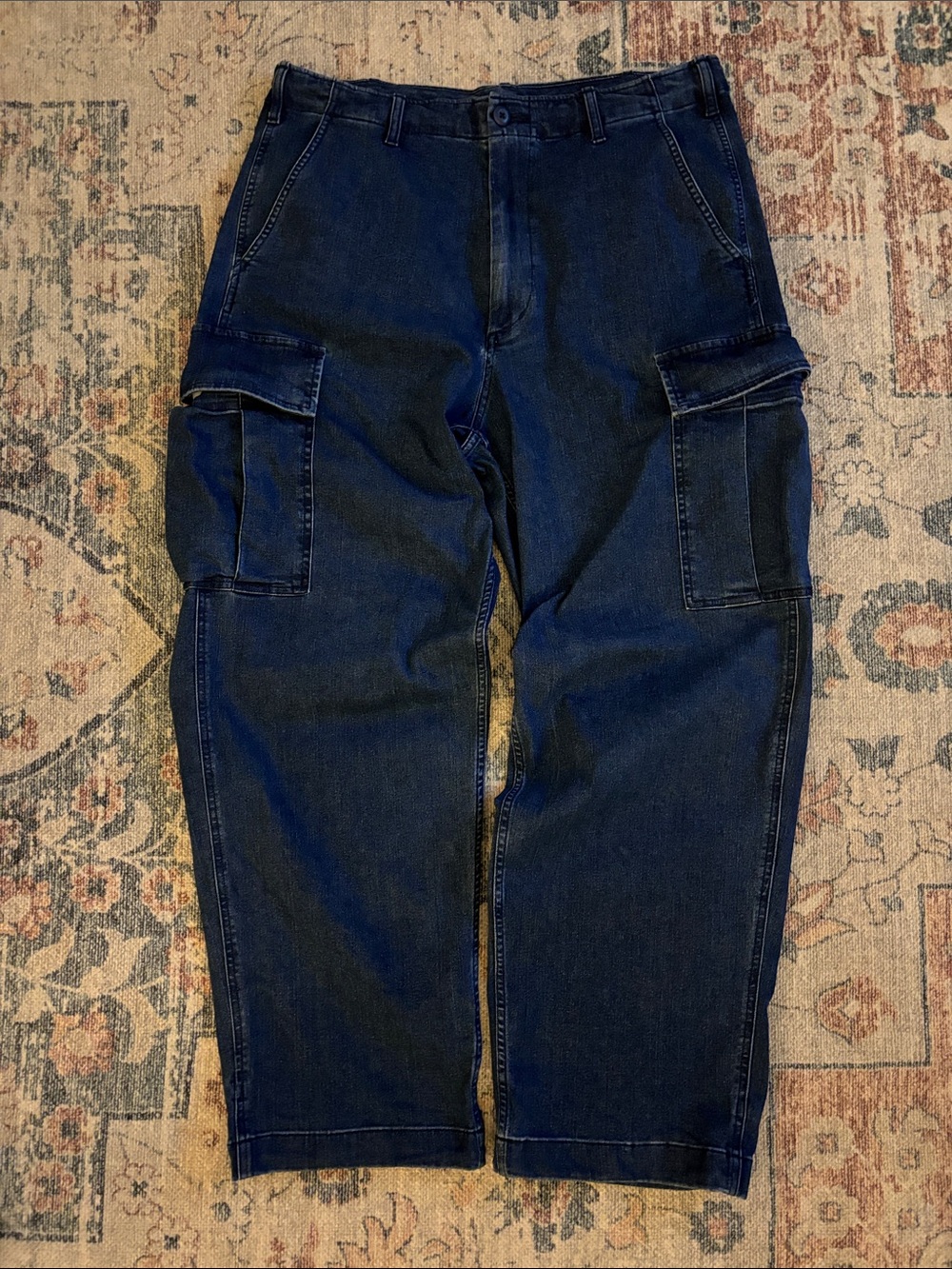 UNIQLO Wide Denim Cargo Pants